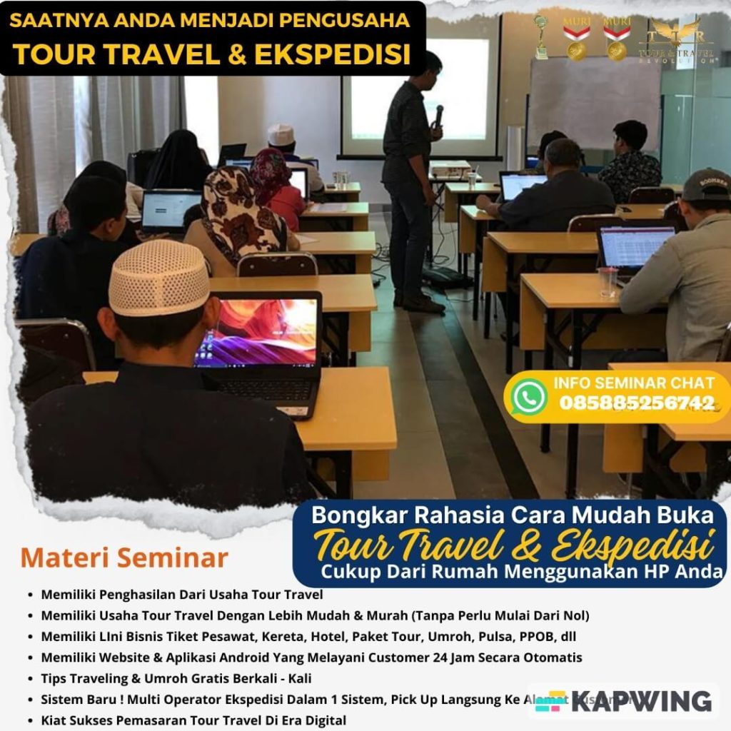 pengusaha tour & travel modal minimal